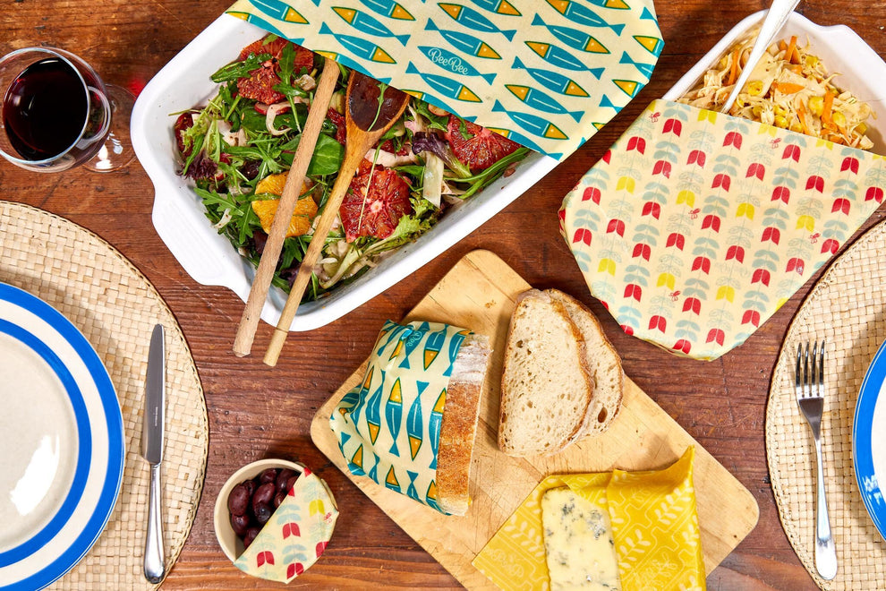 HappyBee Wraps | Organic Cotton Beeswax Wraps | No To SingleUsePlastic ...
